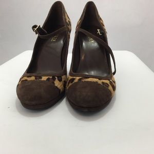 Lauren Ralph Lauren Cowhide Animal Print Heels